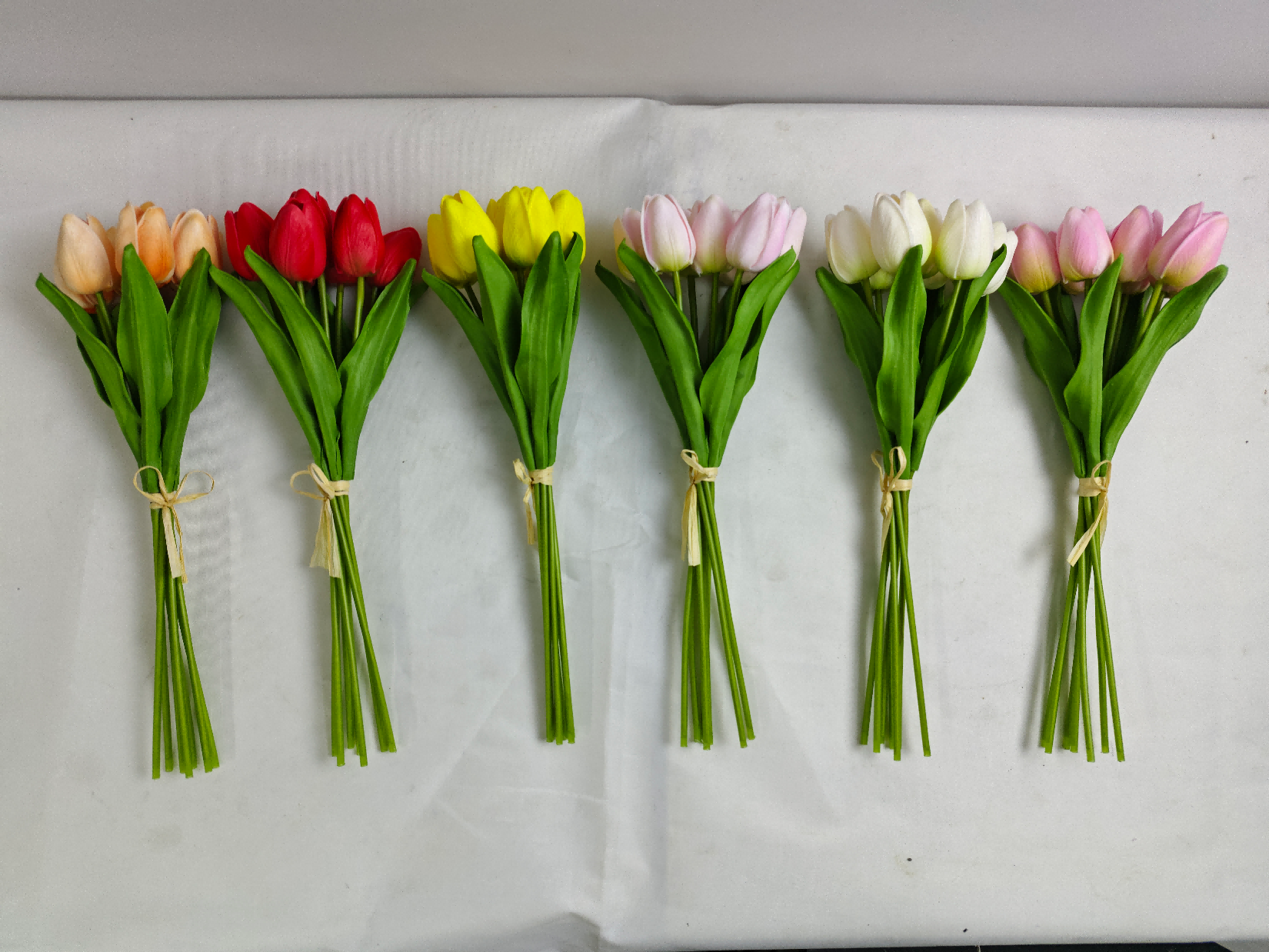 Multicolor PU Artificial Tulip Bouquet